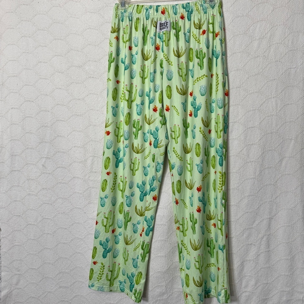 Brief Insanity Cactus Print Lounge Pants | Men’s Large